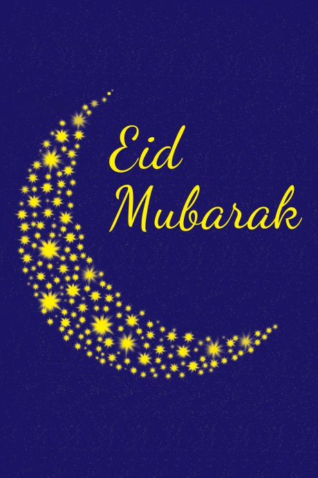 Eid Mubarak Starlit Moon