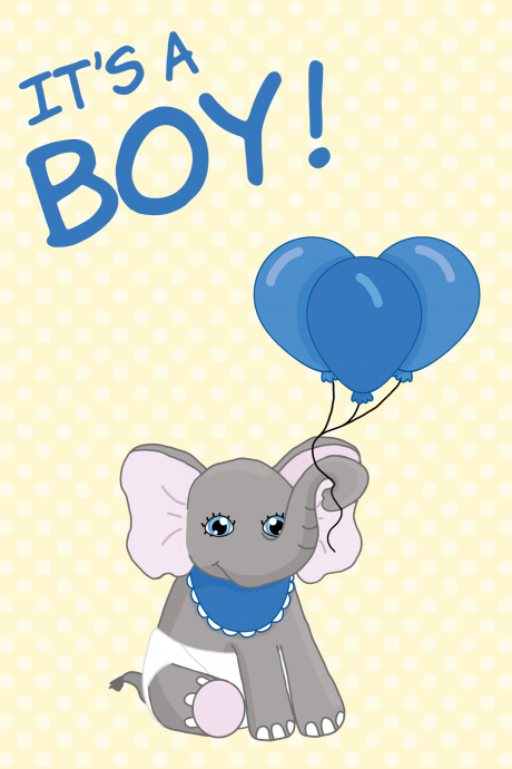 Congratulations On Your New Baby Boy Card