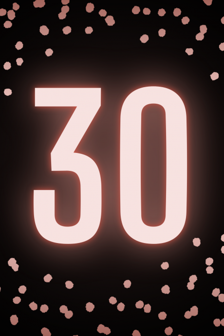 Happy 30th Birthday- Glitter