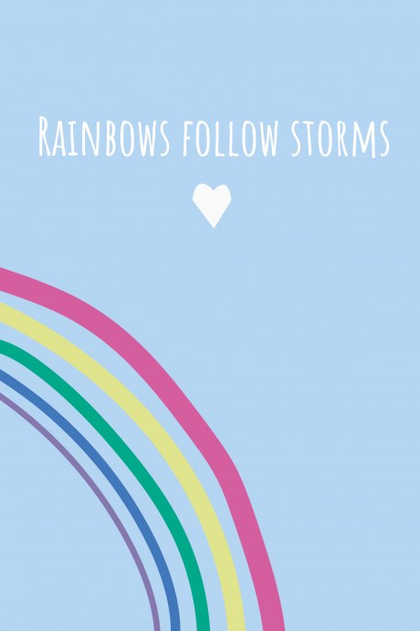 Rainbows Follow Storms - Thinking Of You Card