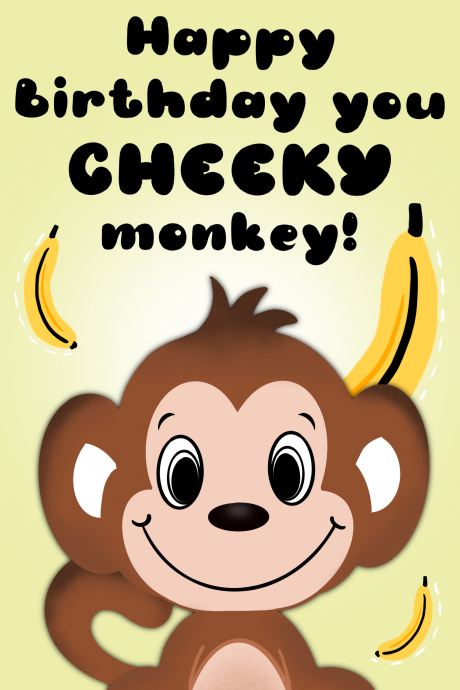 Happy Birthday You Cheeky Monkey