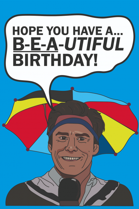 Bruce Almighty Birthday Card